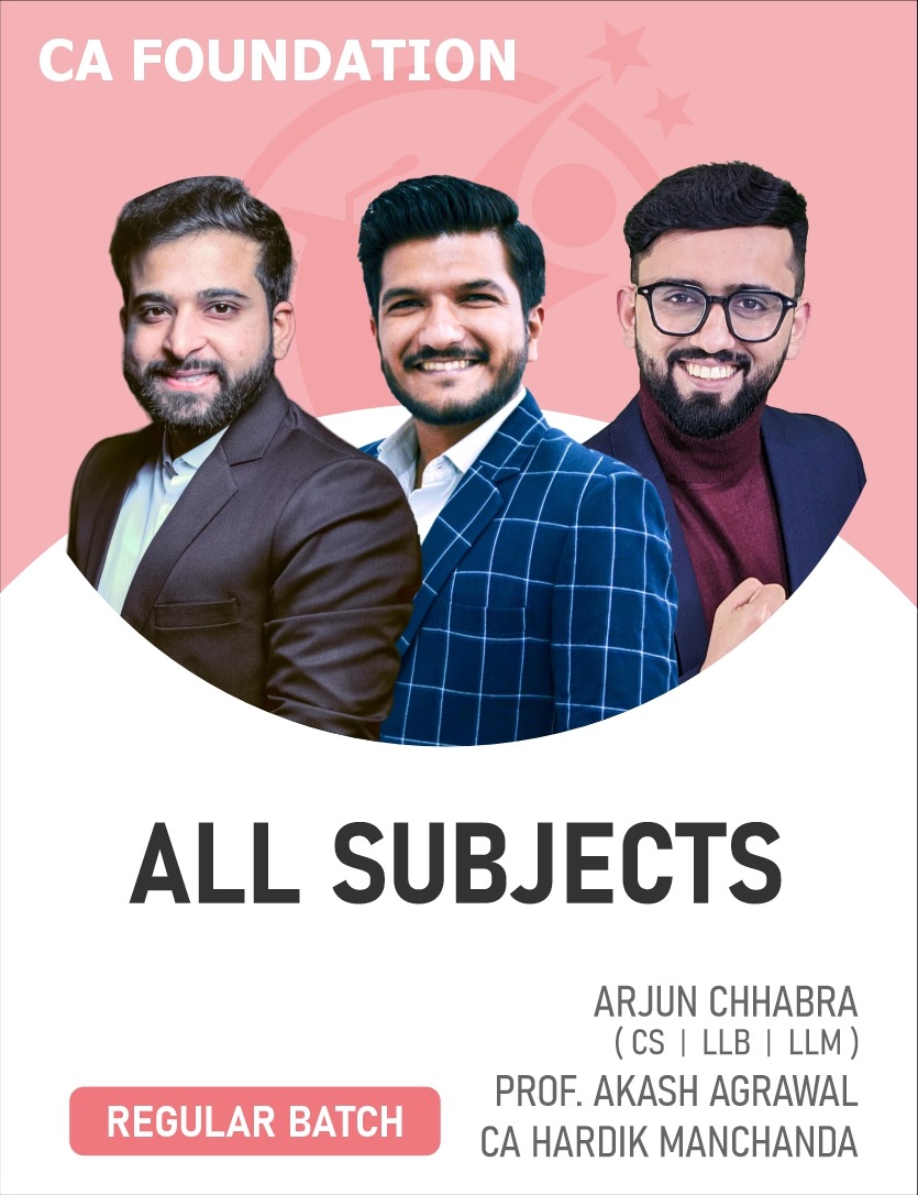 CA Foundation All Subjects Combo (Regular Batch) Sep 25 & Jan 26